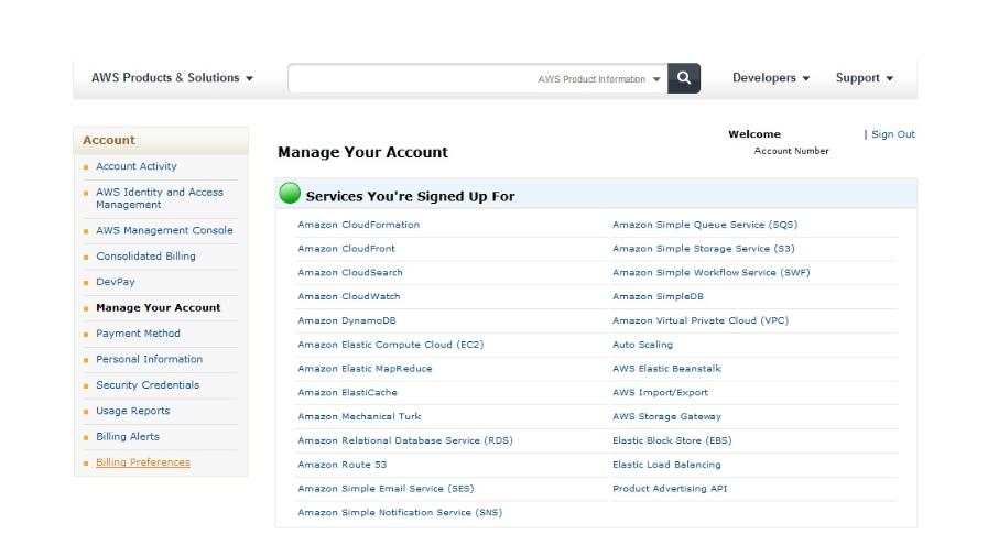 AWS Billing Preferences