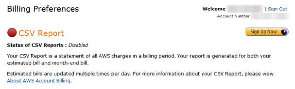 CSV Report Sign up Now