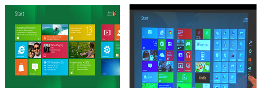 Windows 8 - style UI overtakes GUI