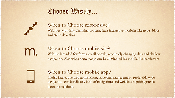 Mobile Internet thumb rules - Summary
