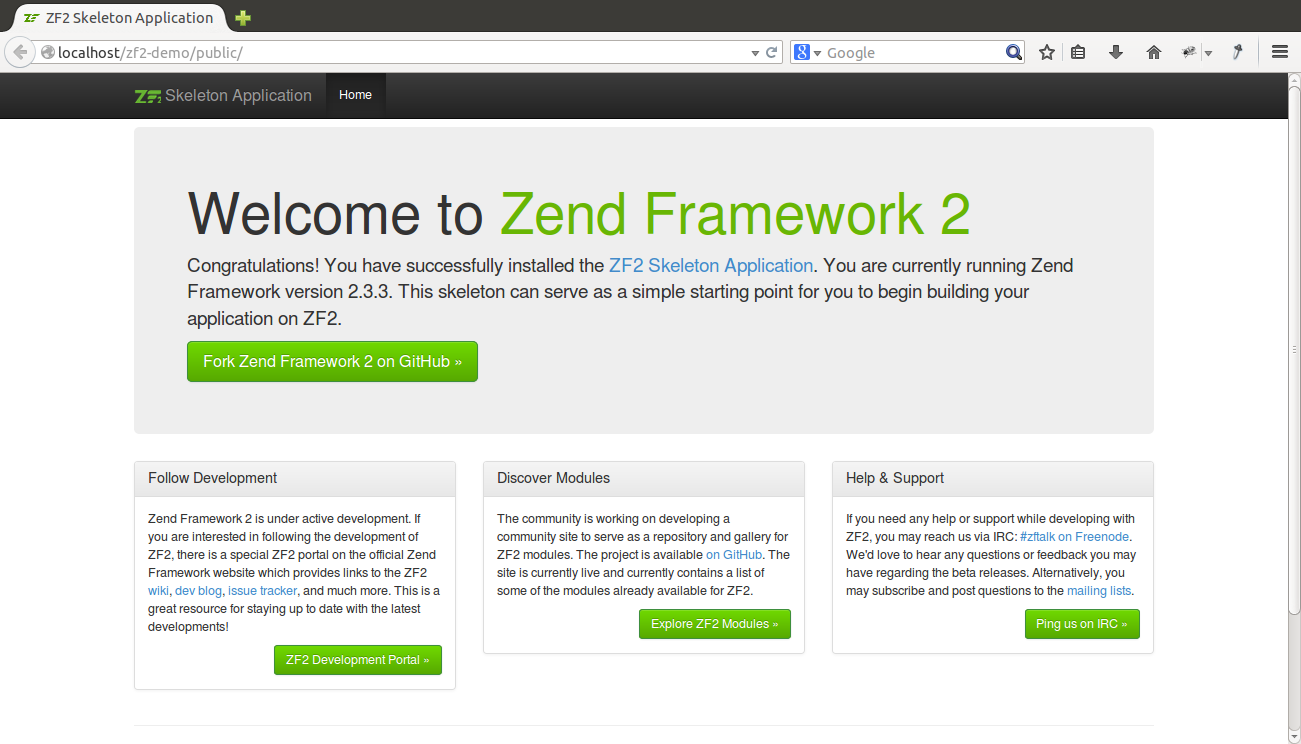 Zend framework
