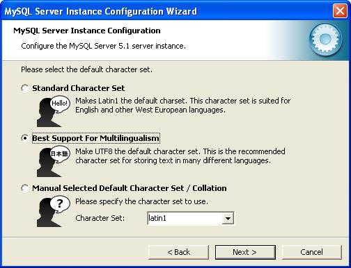 MySQL Instance Config Wizard