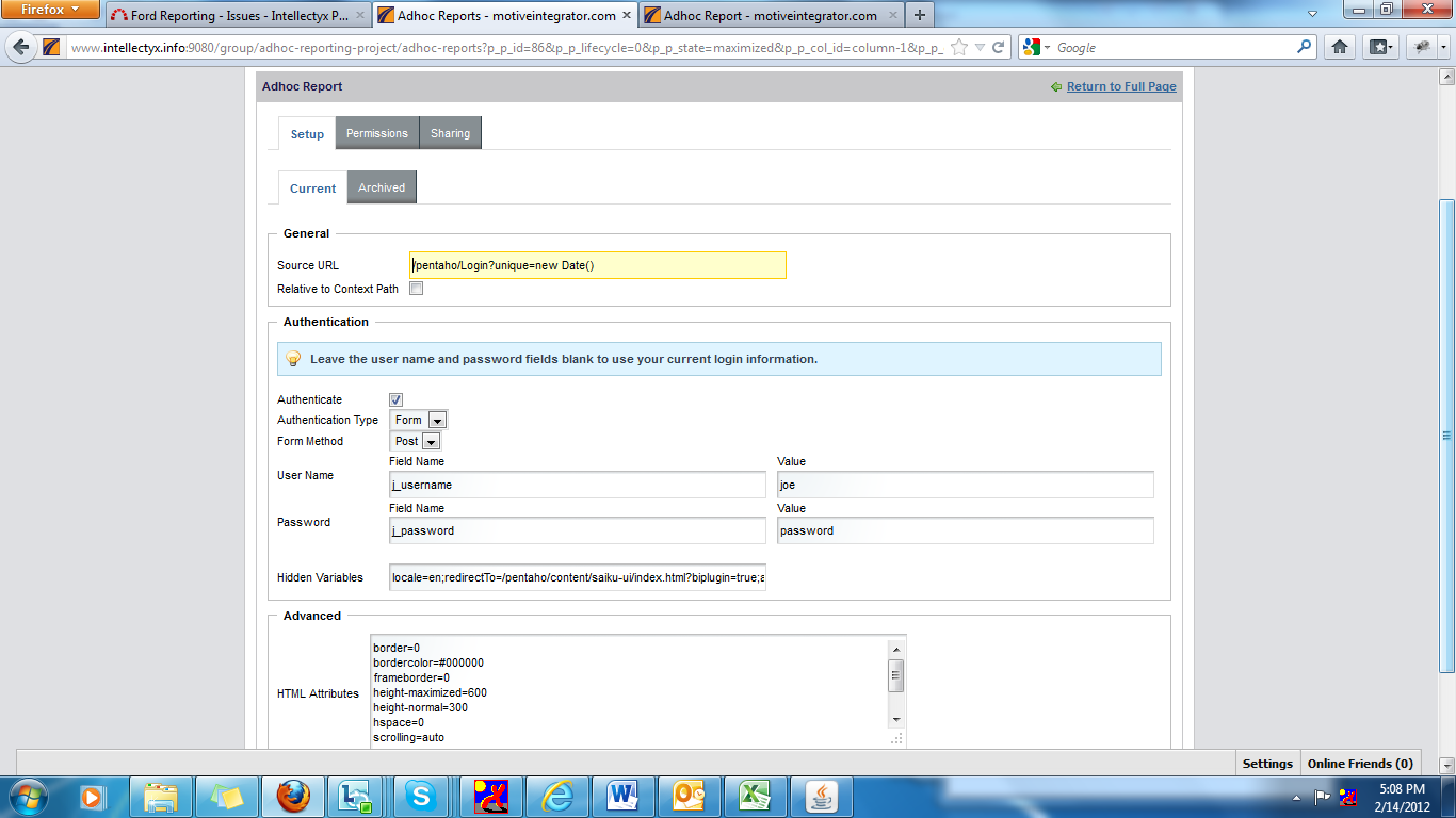 Integrating Saiku Reporting Tool in Liferay