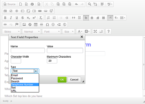 field with Validations