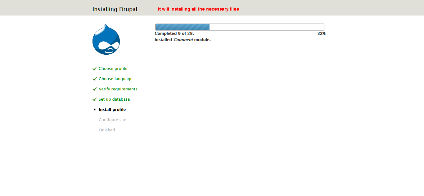 install Drupal