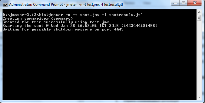 Running JMeter using command line