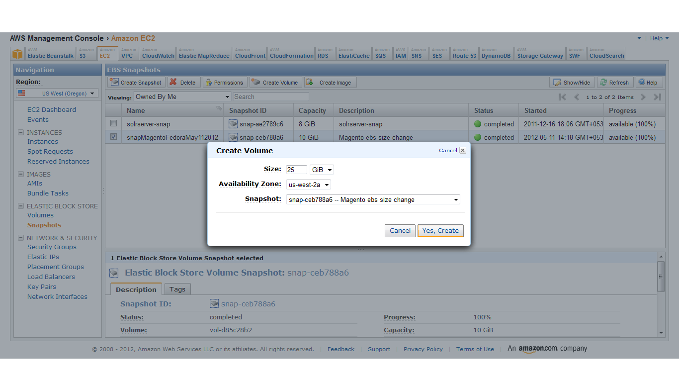 Simple steps to change size of EBS volume in EC2 of AWS using AWS console