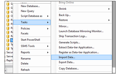 Importing data from Excel to SQL database table directly