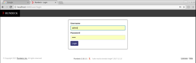 Rundeck Login