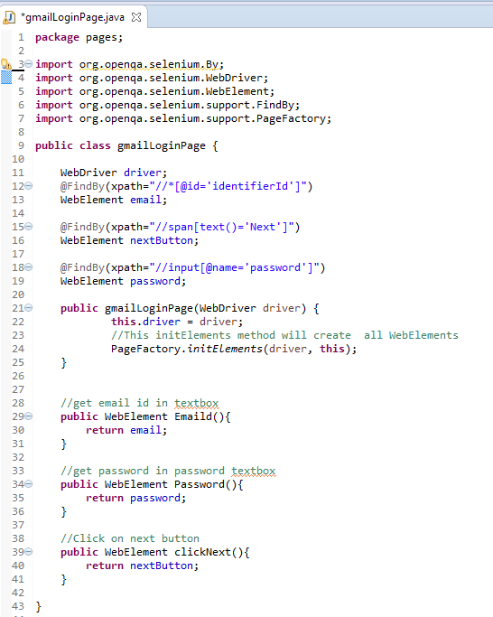 Page Object Model in Selenium