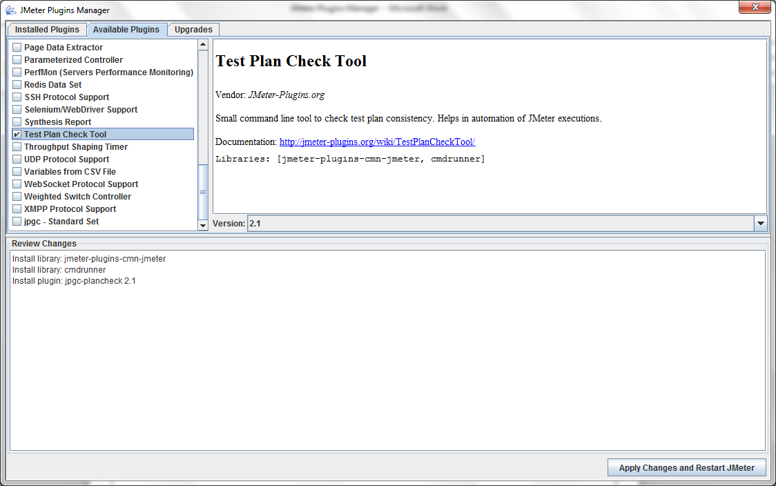 JMeter Plugins Manager