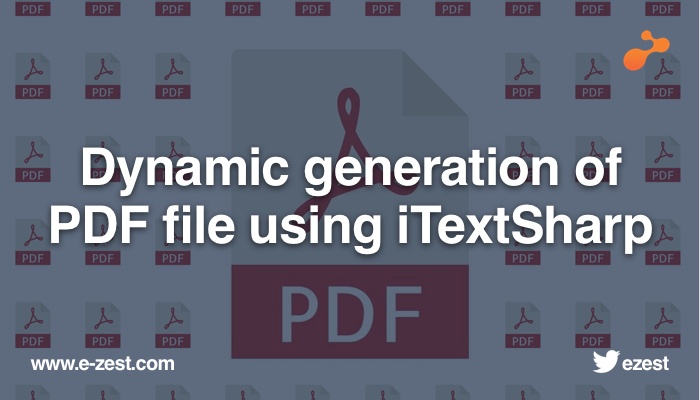 Dynamic Generation of PDF File Using iTextSharp
