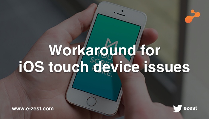 Workaround for iOS touch device issues